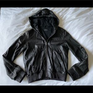 AG Leather Hoodie/Bomber Jacket